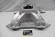 Aluminum V8 Engine Intake Manifold BEFORE Chrome-Like Metal Polishing and Buffing Services / Restoration Services