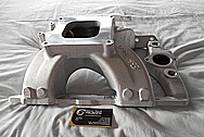 4 Cylinder Aluminum Intake Manifold BEFORE Chrome-Like Metal Polishing and Buffing Services / Restoration Services