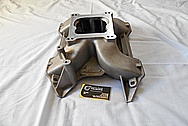 4 Cylinder Mopar Aluminum Intake Manifold BEFORE Chrome-Like Metal Polishing and Buffing Services / Restoration Services