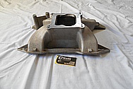 4 Cylinder Mopar Aluminum Intake Manifold BEFORE Chrome-Like Metal Polishing and Buffing Services / Restoration Services