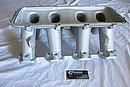 Aluminum Holley EFI Chevy LS1 V8 Intake Manifold BEFORE Chrome-Like Metal Polishing and Buffing Services