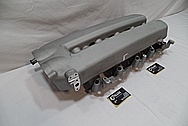 Aluminum V8 Intake Manifold BEFORE Chrome-Like Metal Polishing and Buffing Services / Restoration Services 