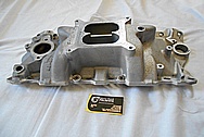 6 Cylinder Aluminum Intake Manifold BEFORE Chrome-Like Metal Polishing and Buffing Services / Restoration Services