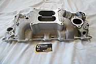 6 Cylinder Aluminum Intake Manifold BEFORE Chrome-Like Metal Polishing and Buffing Services / Restoration Services