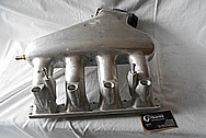 4 Cylinder Aluminum Intake Manifold BEFORE Chrome-Like Metal Polishing and Buffing Services / Restoration Services