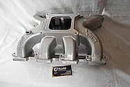 Aluminum V8 Intake Manifold BEFORE Chrome-Like Metal Polishing and Buffing Services / Restoration Services