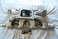 Aluminum V8 Intake Manifold BEFORE Chrome-Like Metal Polishing and Buffing Services / Restoration Services