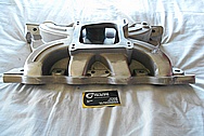 Aluminum V8 Intake Manifold BEFORE Chrome-Like Metal Polishing and Buffing Services / Restoration Services