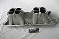 Weiand Big Block Ford Aluminum V8 Intake Manifold BEFORE Chrome-Like Metal Polishing and Buffing Services