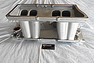 Edelbrock V8 Aluminum Intake Manifold BEFORE Chrome-Like Metal Polishing and Buffing Services / Restoration Services