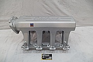 Aluminum Edelbrock Intake Manifold BEFORE Chrome-Like Metal Polishing and Buffing Services / Restoration Services