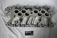 Ford Mustang Aluminum 5.8L V8 GT40 Lower Intake Manifold BEFORE Chrome-Like Metal Polishing and Buffing Services