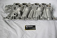 Ford Mustang Aluminum 5.8L V8 GT40 Lower Intake Manifold BEFORE Chrome-Like Metal Polishing and Buffing Services