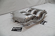 Aluminum Nissan GTR Race Port Intake Manifold BEFORE Chrome-Like Metal Polishing and Buffing Services / Restoration Services