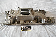 Aluminum Intake Manifold BEFORE Chrome-Like Metal Polishing and Buffing Services / Restoration Services