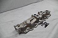 Navarro Reg Dual Aluminum Intake Manifold BEFORE Chrome-Like Metal Polishing and Buffing Services / Restoration Services