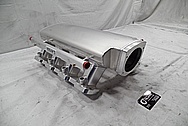 GM Aluminum Race Intake Manifold BEFORE Chrome-Like Metal Polishing and Buffing Services / Restoration Services