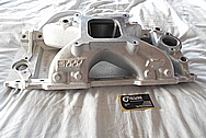 GM Aluminum Intake Manifold BEFORE Chrome-Like Metal Polishing and Buffing Services / Restoration Services