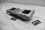 Aluminum High Rise V8 Intake Manifold BEFORE Chrome-Like Metal Polishing and Buffing Services / Restoration Services