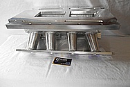 Small Block Ford Aluminum Intake Manifold BEFORE Chrome-Like Metal Polishing and Buffing Services / Restoration Services