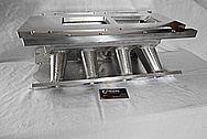 Small Block Ford Aluminum Intake Manifold BEFORE Chrome-Like Metal Polishing and Buffing Services / Restoration Services