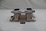 Weiand Aluminum Intake Manifold BEFORE Chrome-Like Metal Polishing - Aluminum Polishing 