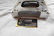 Flathead Speed Aluminum Blower Intake Manifold BEFORE Chrome-Like Metal Polishing - Aluminum Polishing