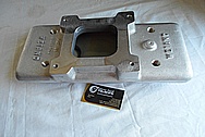 Weiand Aluminum Upper Intake Manifold BEFORE Chrome-Like Metal Polishing - Aluminum Polishing