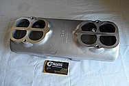 Weiand Aluminum Upper Intake Manifold BEFORE Chrome-Like Metal Polishing - Aluminum Polishing