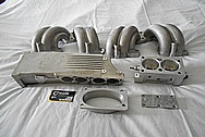 Aluminum Tuned Port Intake Manifold Setup BEFORE Chrome-Like Metal Polishing and Buffing Services - Aluminum Polishing 