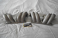 Aluminum Tuned Port Intake Manifold Runners BEFORE Chrome-Like Metal Polishing and Buffing Services - Aluminum Polishing