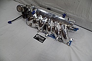 Toyota Supra Aluminum Intake Manifold BEFORE Chrome-Like Metal Polishing and Buffing Services - Aluminum Polishing