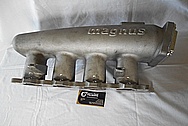 Mitsubishi EVO Magnus V5 Aluminum Intake Manifold BEFORE Chrome-Like Metal Polishing and Buffing Services - Aluminum Polishing