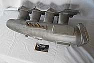 Mitsubishi EVO Magnus V5 Aluminum Intake Manifold BEFORE Chrome-Like Metal Polishing and Buffing Services - Aluminum Polishing