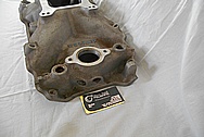 Weiand V8 Engine Aluminum Intake Manifold BEFORE Chrome-Like Metal Polishing and Buffing Services - Aluminum Polishing