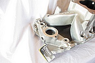 Late Model 502 Chevy V8 Big Block Holly Aluminum Intake Manifold BEFORE Chrome-Like Metal Polishing and Buffing Services