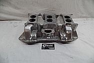 V8 Aluminum Intake Manifold BEFORE Chrome-Like Metal Polishing and Buffing Services - Aluminum Polishing 