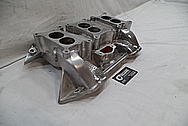 V8 Aluminum Intake Manifold BEFORE Chrome-Like Metal Polishing and Buffing Services - Aluminum Polishing 
