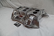 V8 Aluminum Intake Manifold BEFORE Chrome-Like Metal Polishing and Buffing Services - Aluminum Polishing 