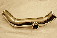 Custom Aluminum Intercooler Piping AFTER Chrome-Like Metal Polishing and Buffing Services