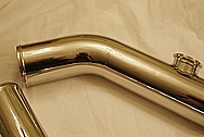 Custom Aluminum Intercooler Piping AFTER Chrome-Like Metal Polishing and Buffing Services