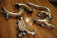 Toyota Supra Stock Twin Turbo 2JZGTE Aluminum Piping AFTER Chrome-Like Metal Polishing and Buffing Services