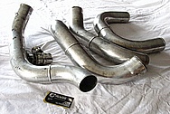 Toyota Supra Blitz Aluminum Intercooler Piping BEFORE Chrome-Like Metal Polishing and Buffing Services