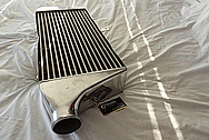 Aluminum Greddy 3-Row Intercooler BEFORE Chrome-Like Metal Polishing and Buffing Services / Restoration Services 