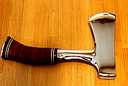 Stainless Steel hatchet Blade and Handle AFTER Chrome-Like Metal Polishing and Buffing Services / Restoration Services