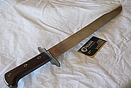 Stainless Steel Mexican Fighting Knife with 16 1/4" Blade BEFORE Chrome-Like Metal Polishing and Buffing Services