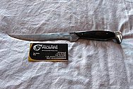 Stainless Steel Knife Blade BEFORE Chrome-Like Metal Polishing and Buffing Services