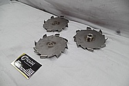 Steel Cutting Blades BEFORE Chrome-Like Metal Polishing and Buffing Services / Restoration Services