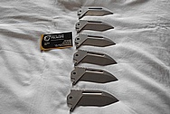 Steel Knife Blades BEFORE Chrome-Like Metal Polishing and Buffing Services / Restoration Services