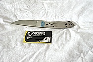 Stainless Steel Knife Blade BEFORE Chrome-Like Metal Polishing and Buffing Services